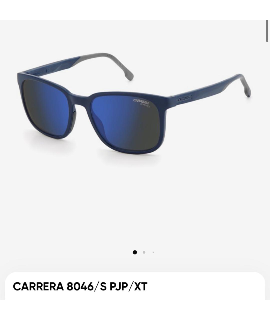Carrera Синие пластиковые солнцезащитные очки, фото 2