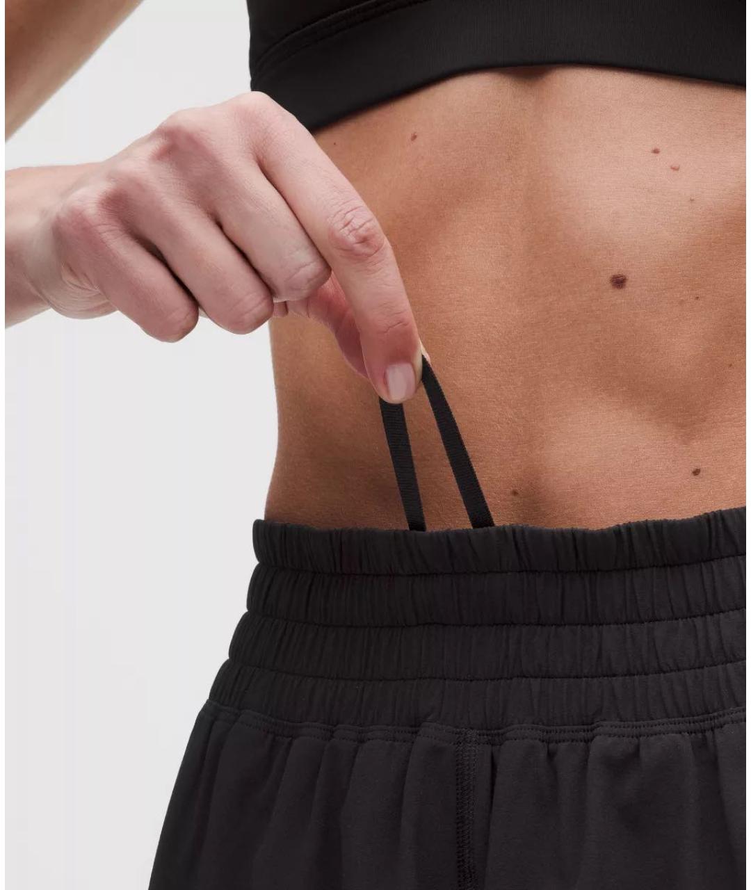 Lululemon Черные полиэстеровые спортивные брюки и шорты, фото 4