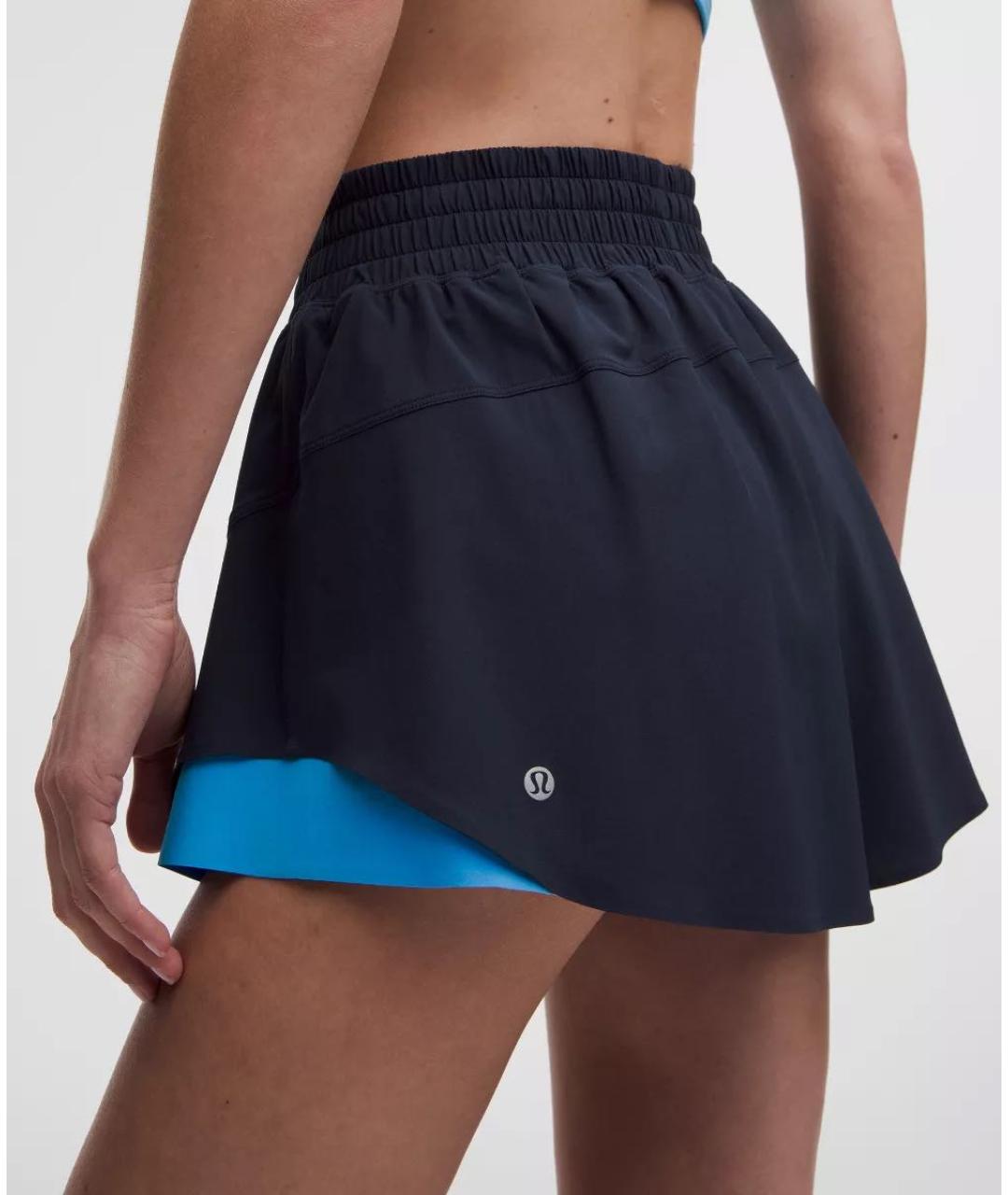 Lululemon Темно-синие полиэстеровые спортивные брюки и шорты, фото 6