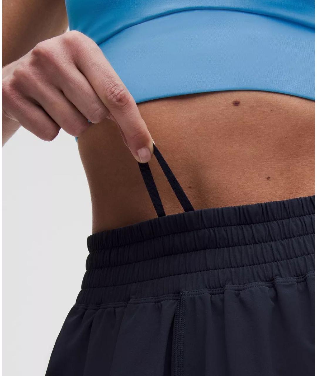 Lululemon Темно-синие полиэстеровые спортивные брюки и шорты, фото 3