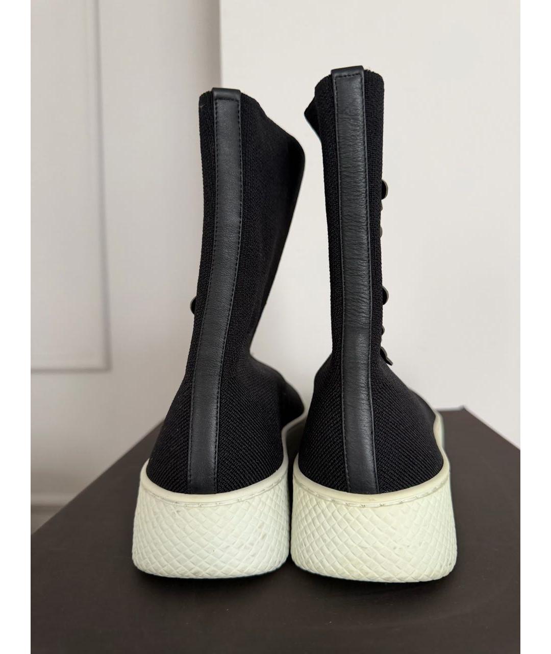 BOTTEGA VENETA Черные текстильные кеды, фото 4