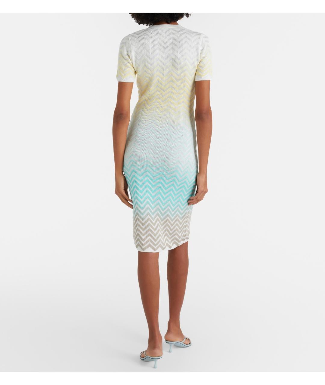 MISSONI Мульти хлопковое коктейльное платье, фото 3