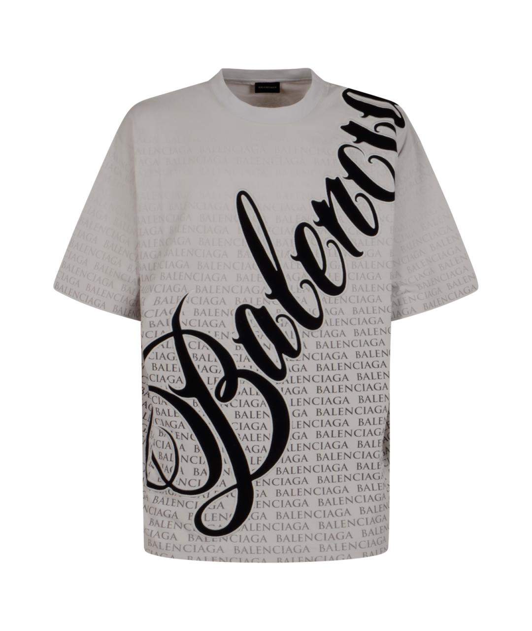 BALENCIAGA Мульти хлопковая футболка, фото 1