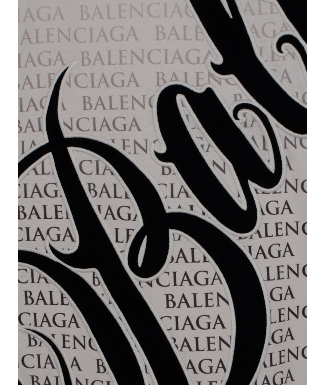 BALENCIAGA Мульти хлопковая футболка, фото 3