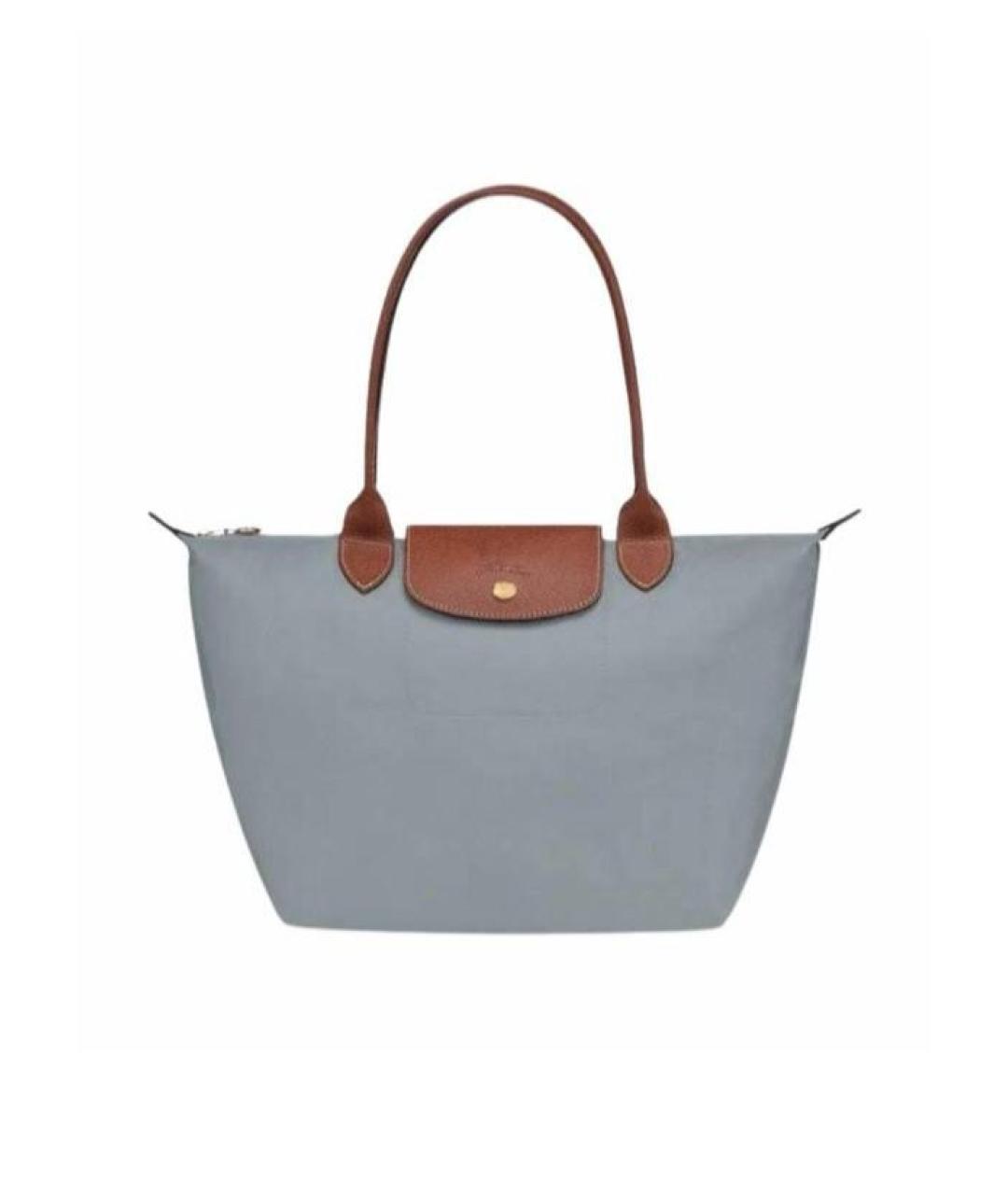 LONGCHAMP Голубая сумка тоут, фото 1