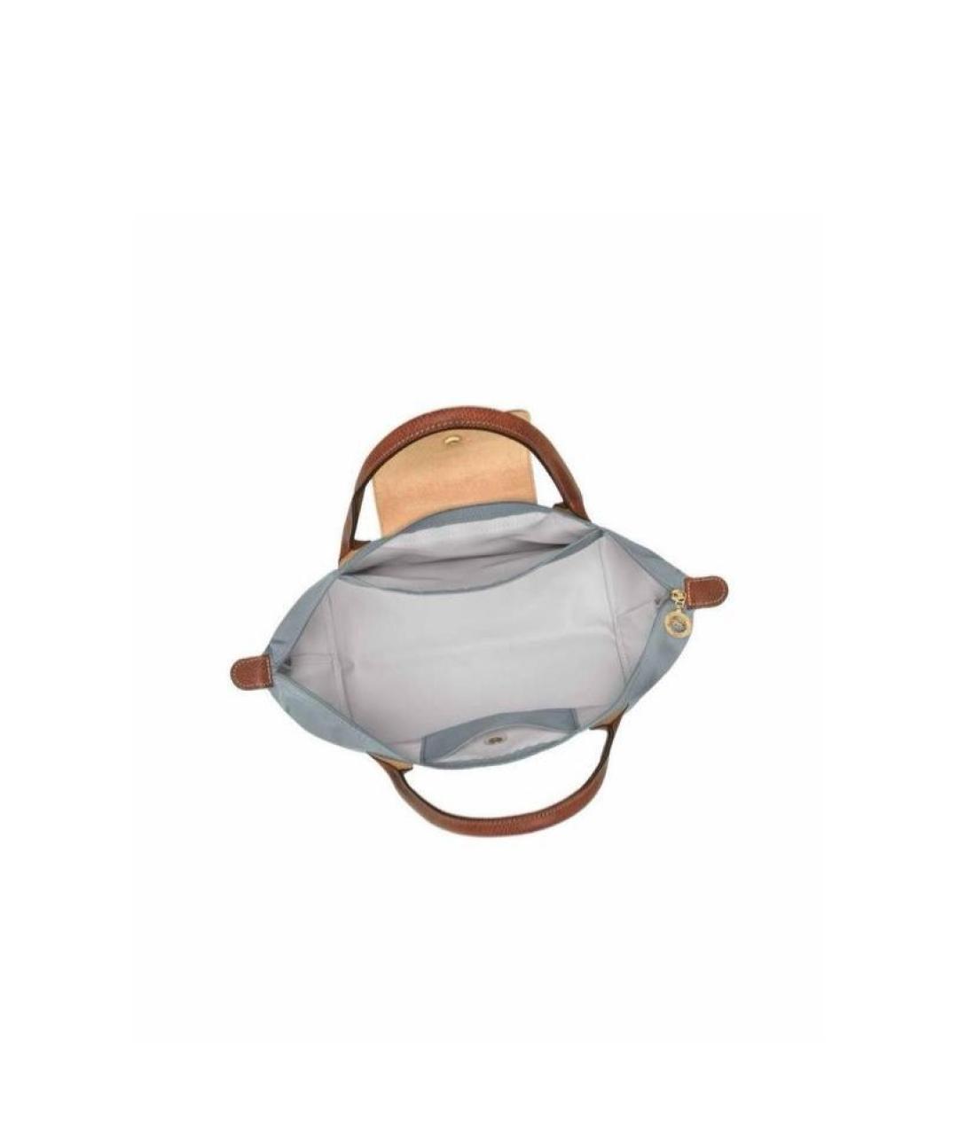 LONGCHAMP Голубая сумка тоут, фото 2