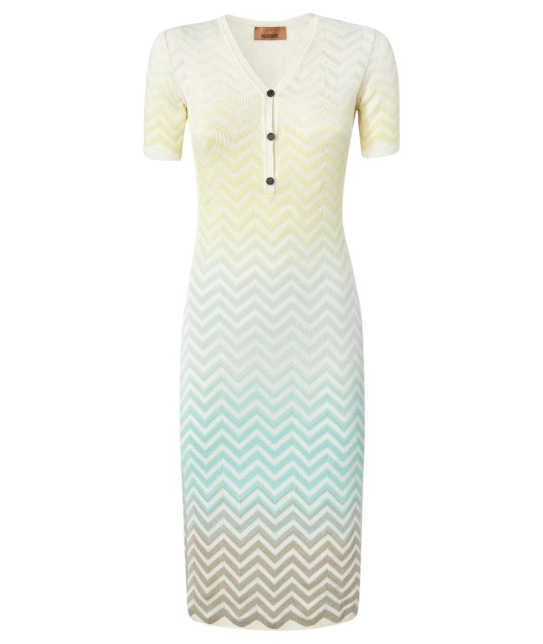 MISSONI Мульти хлопковое коктейльное платье, фото 1