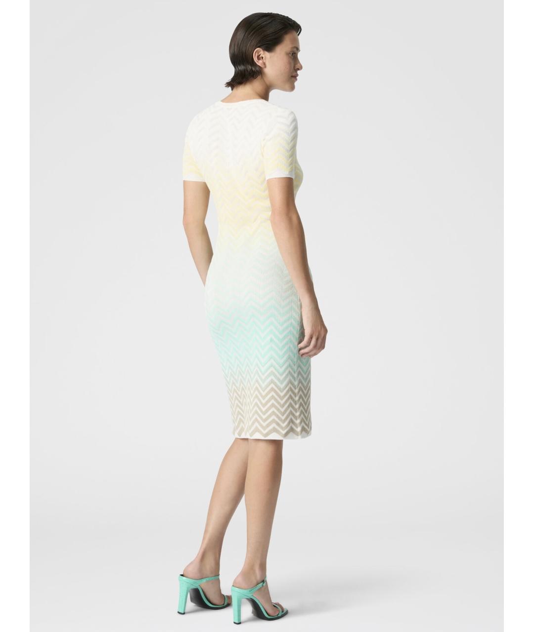 MISSONI Мульти хлопковое коктейльное платье, фото 3