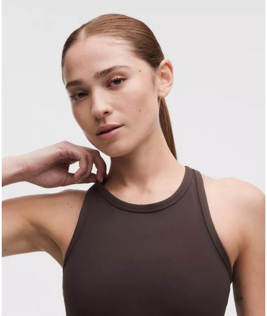 Lululemon Коричневая нейлоновая майка, фото 4