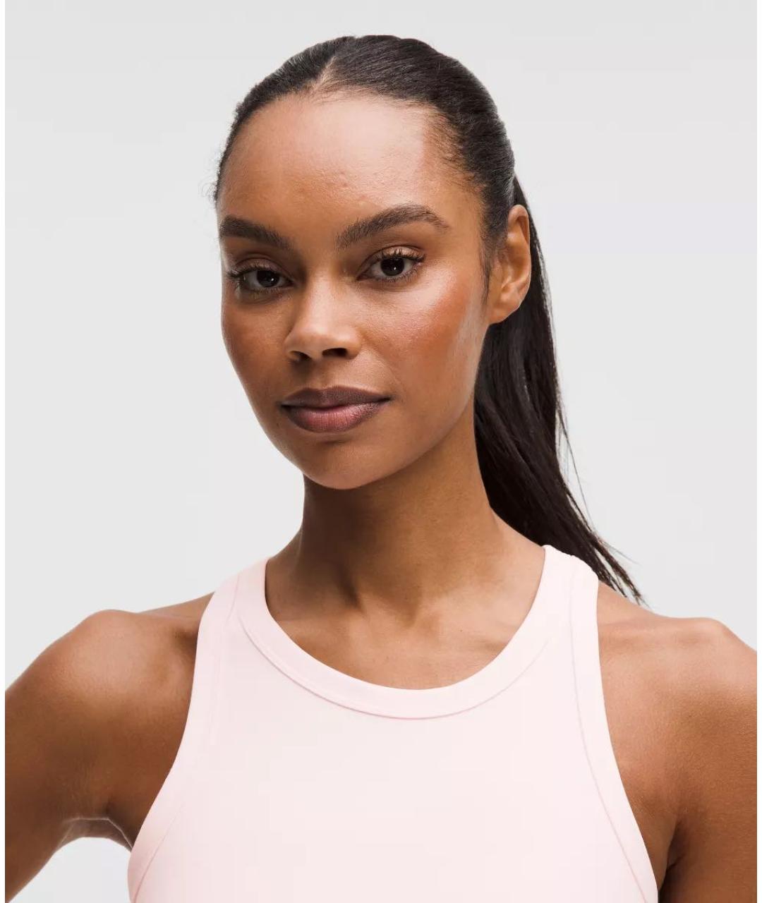 Lululemon Розовая нейлоновая майка, фото 4
