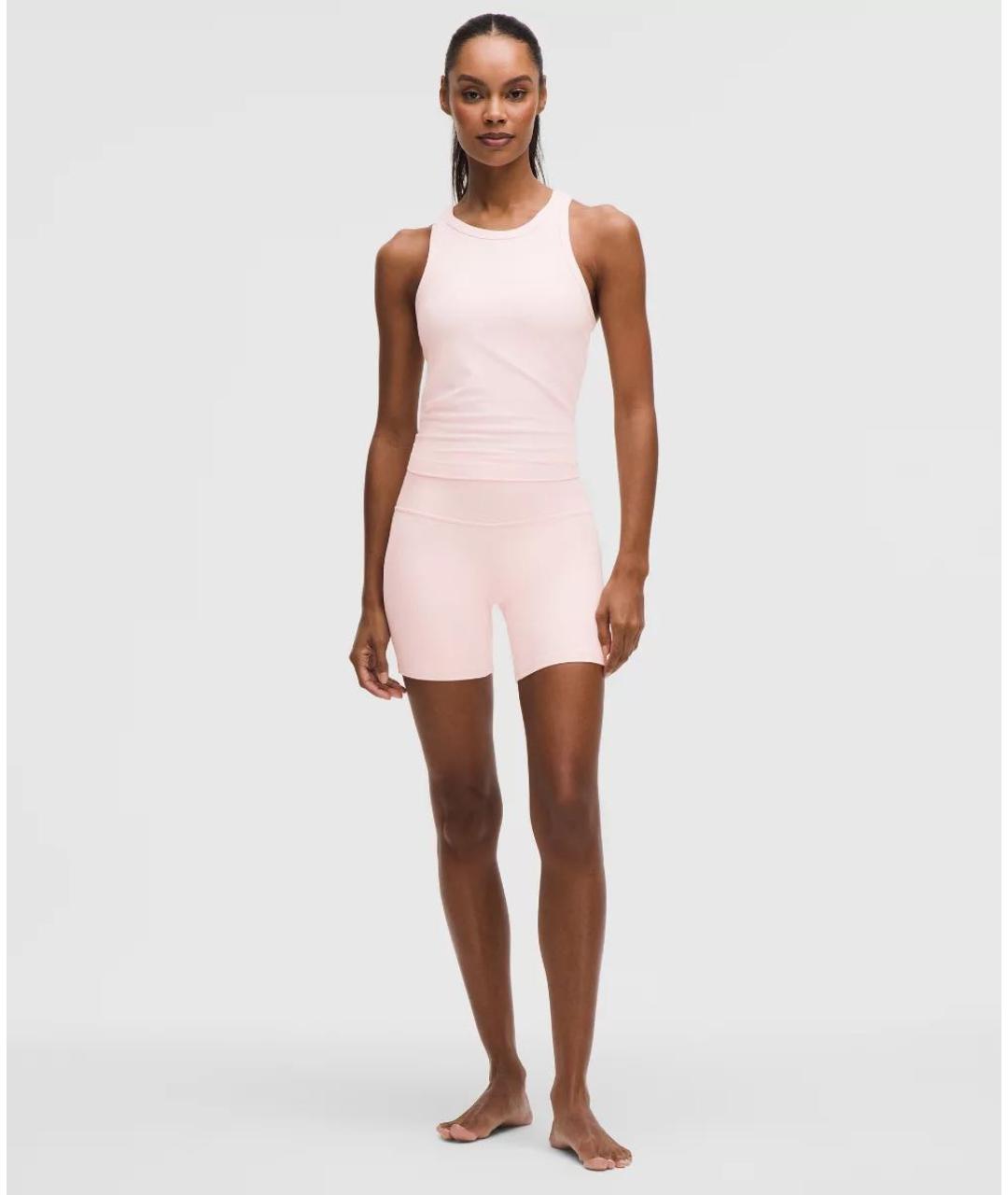 Lululemon Розовая нейлоновая майка, фото 3