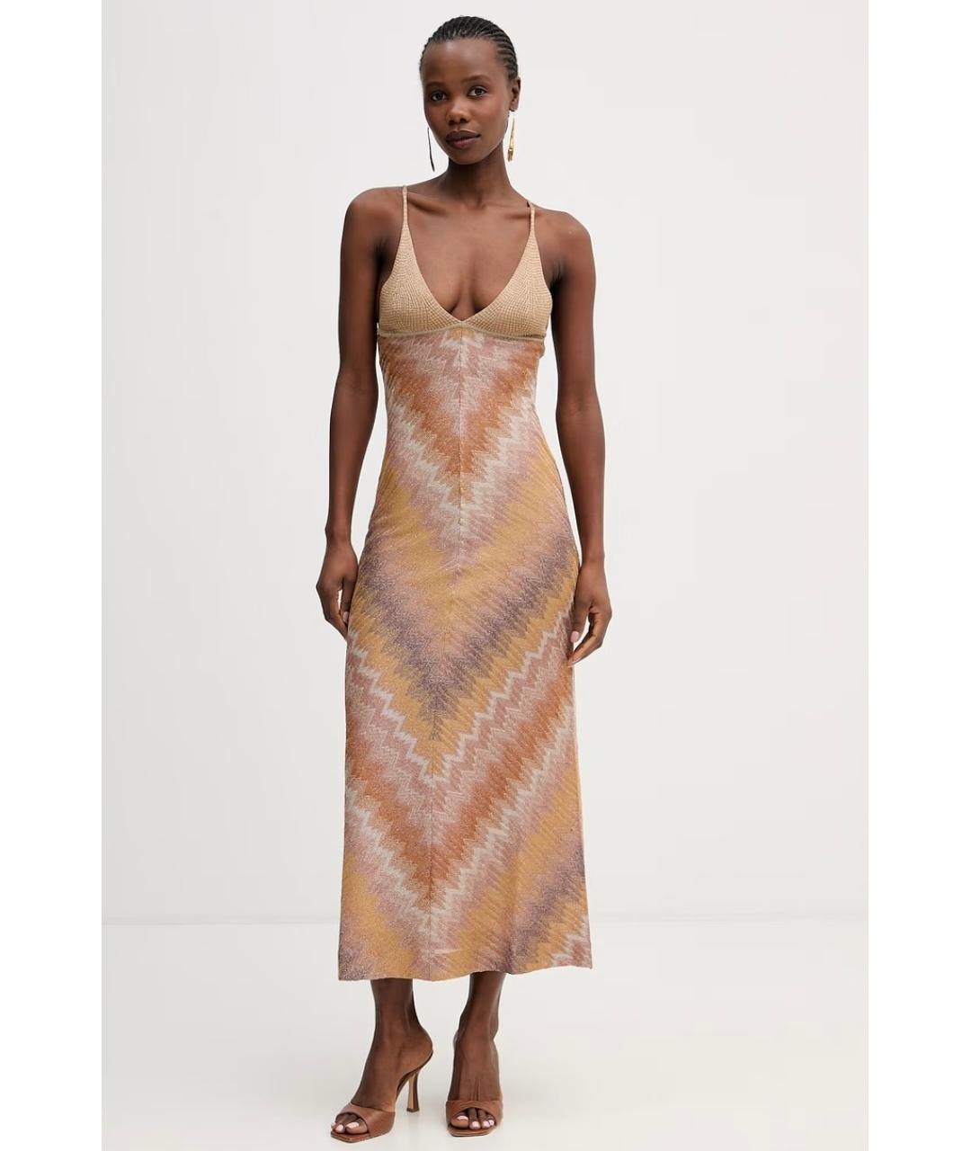 MISSONI Мульти вискозное коктейльное платье, фото 2