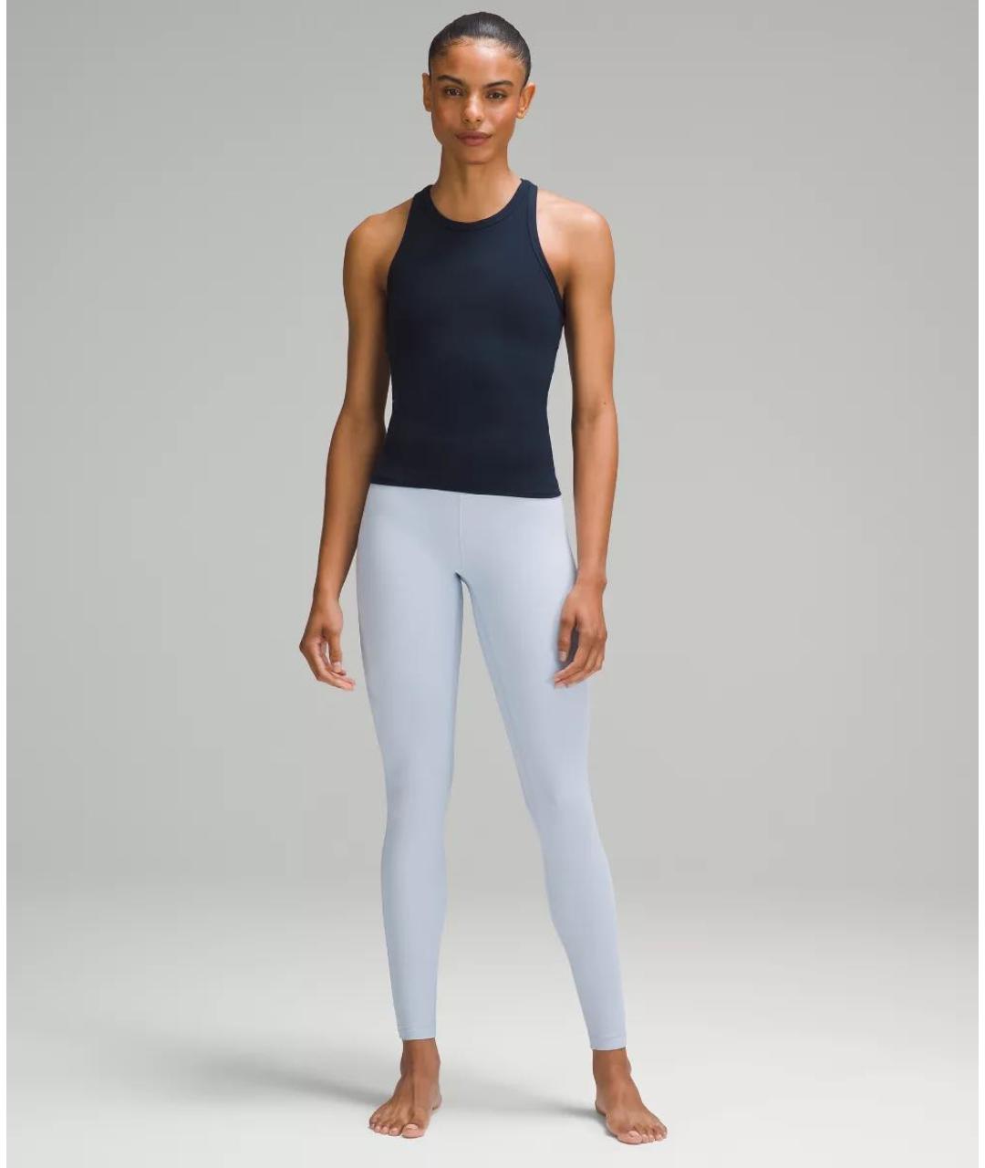 Lululemon Темно-синяя нейлоновая майка, фото 2
