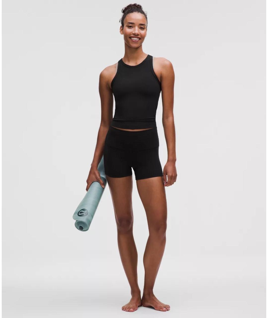 Lululemon Черная нейлоновая майка, фото 3