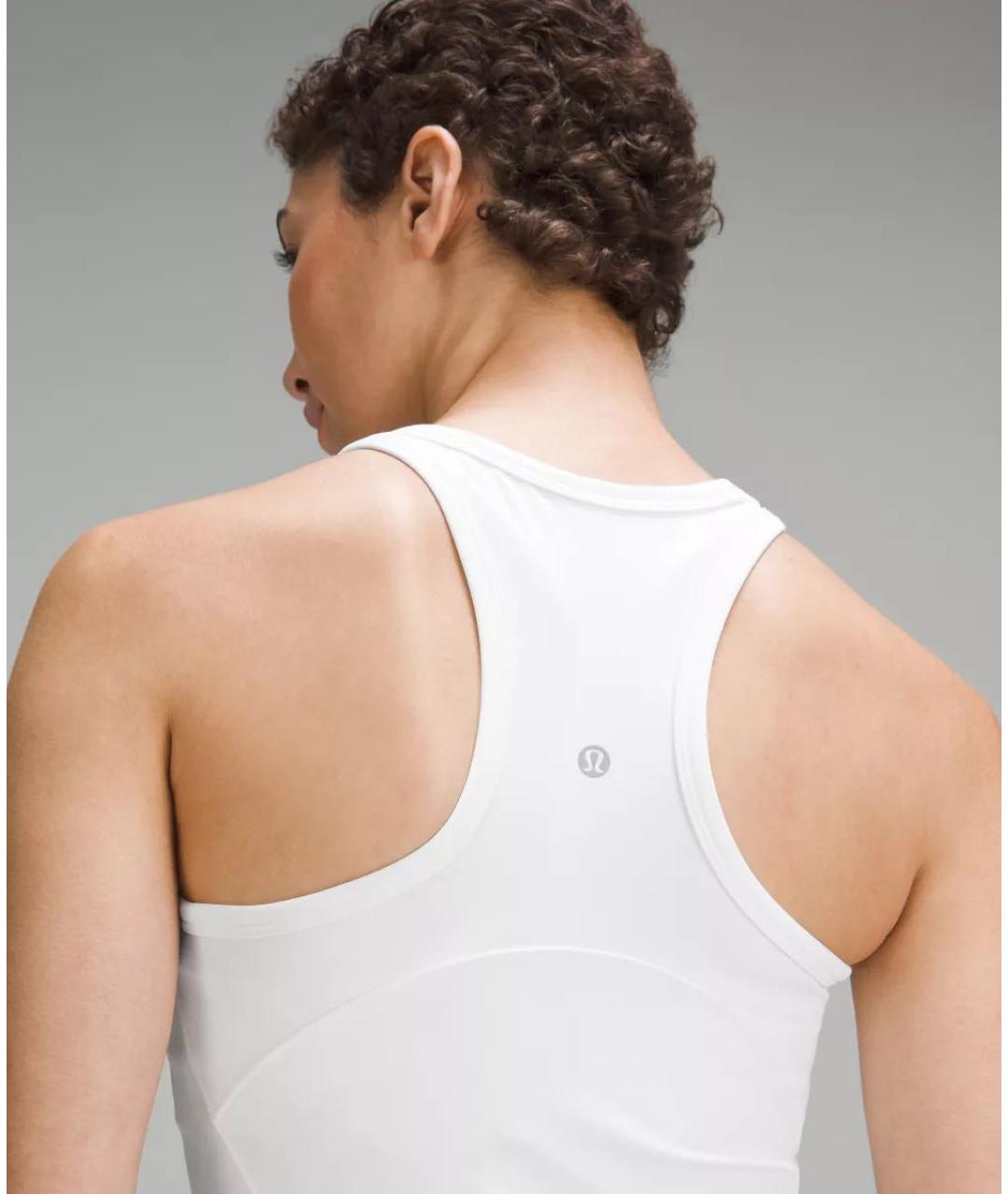 Lululemon Белая нейлоновая майка, фото 5