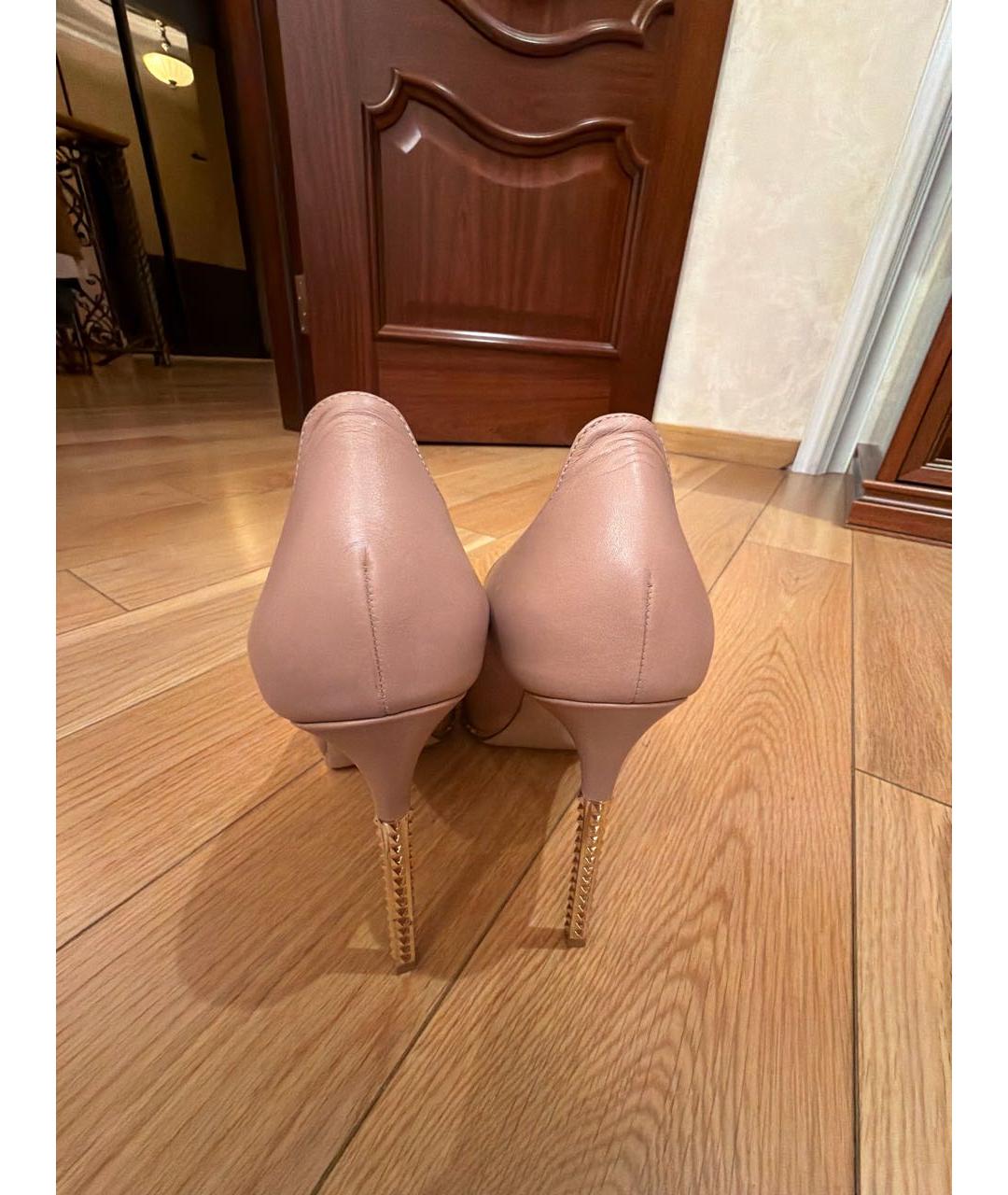 VALENTINO Розовые кожаные туфли, фото 4