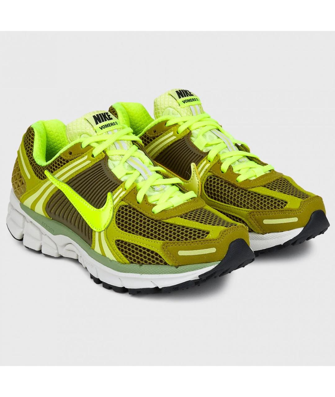 NIKE Горчичные кожаные кроссовки, фото 2
