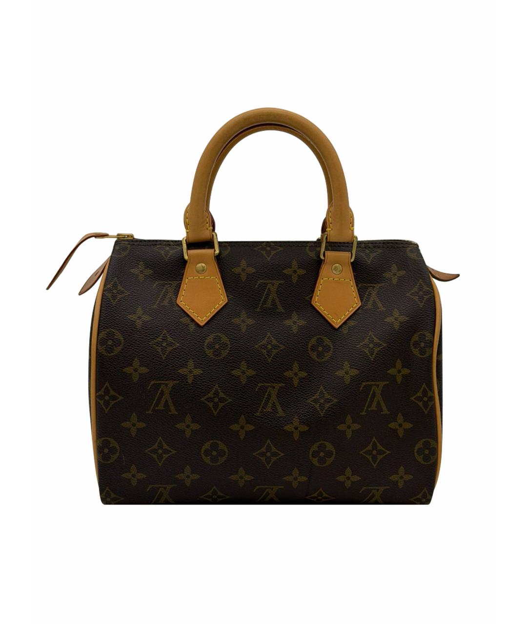 LOUIS VUITTON Коричневая сумка с короткими ручками из канвы, фото 1