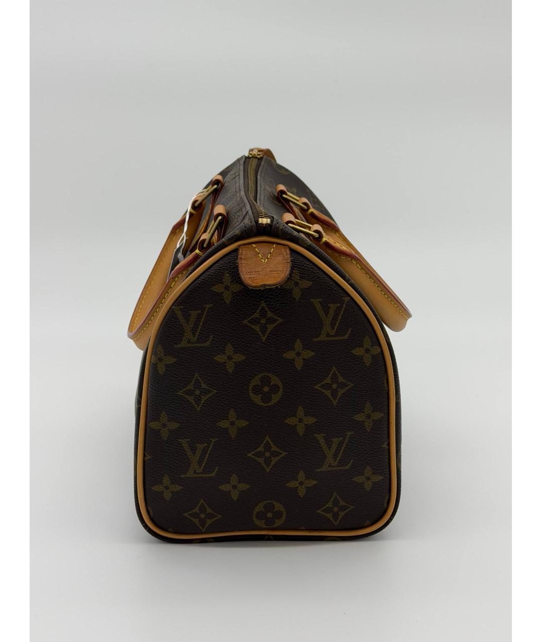 LOUIS VUITTON Коричневая сумка с короткими ручками из канвы, фото 5