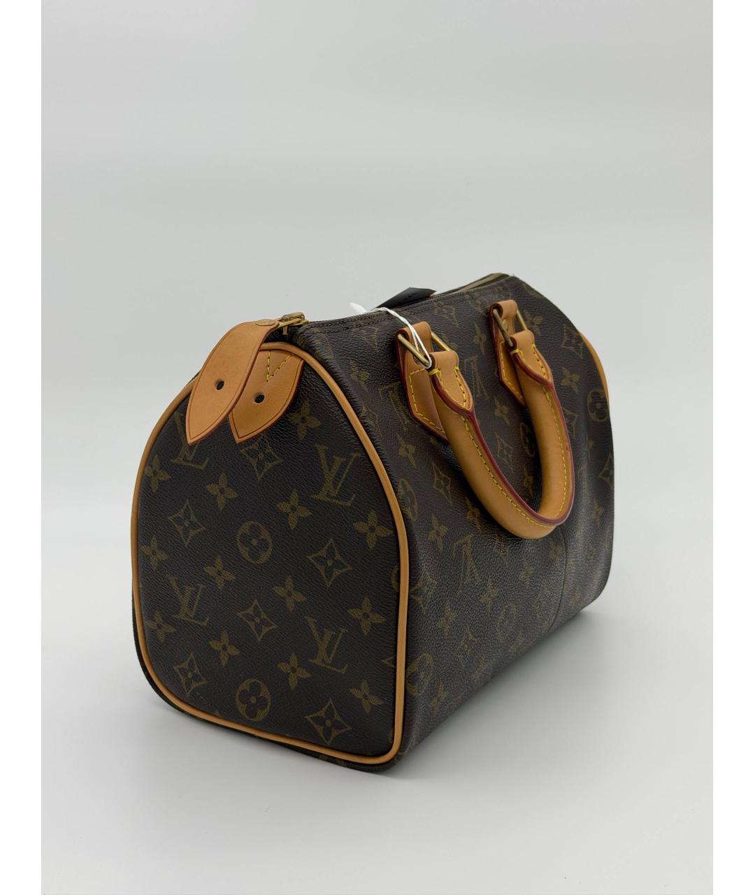 LOUIS VUITTON Коричневая сумка с короткими ручками из канвы, фото 2