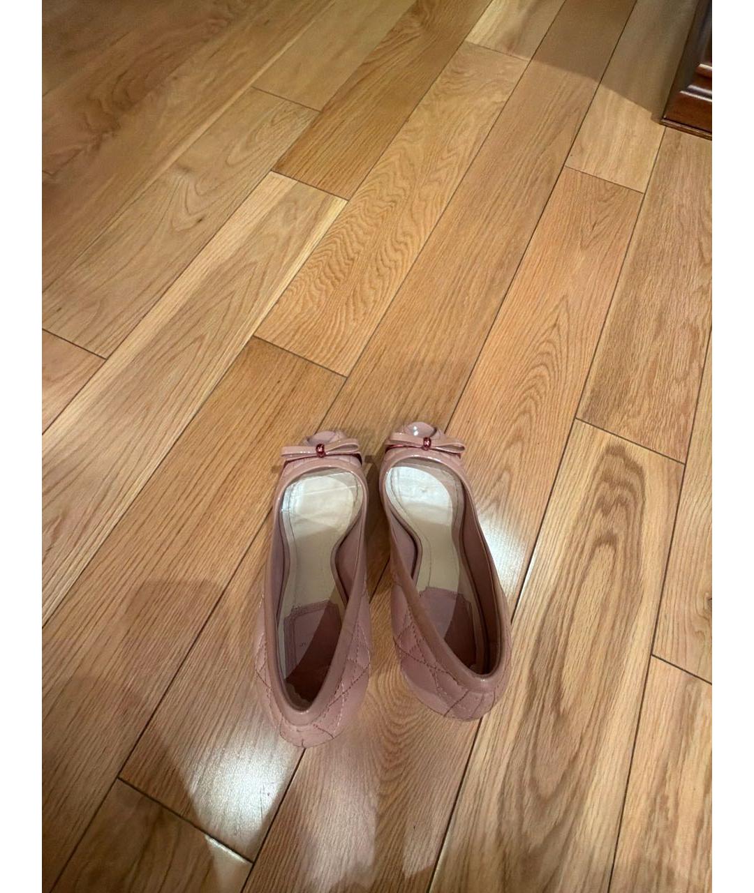CHRISTIAN DIOR Розовые кожаные туфли, фото 3