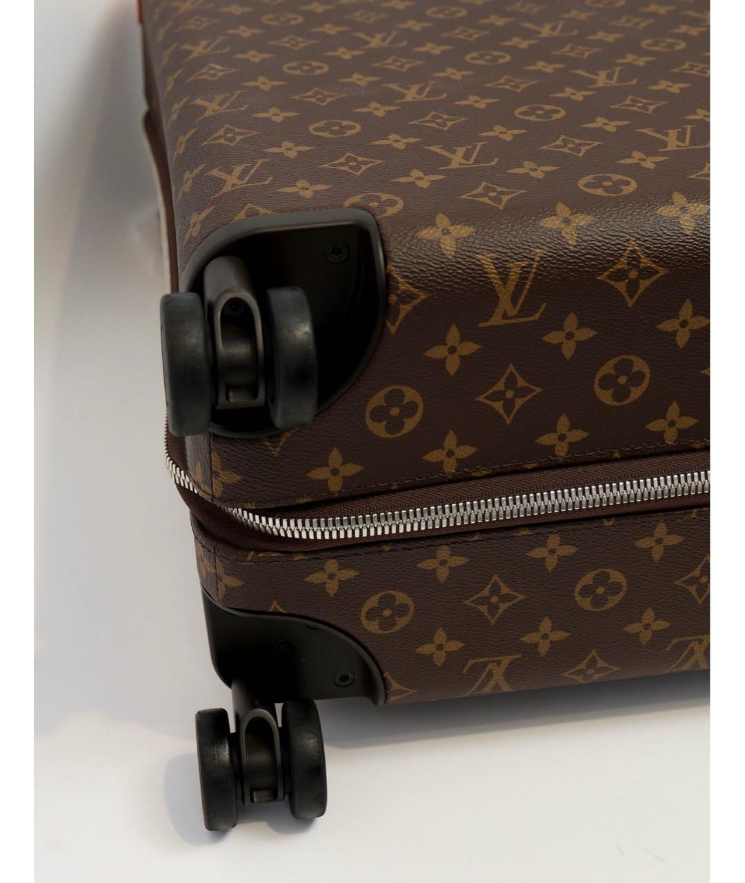 LOUIS VUITTON Коричневый чемодан, фото 7