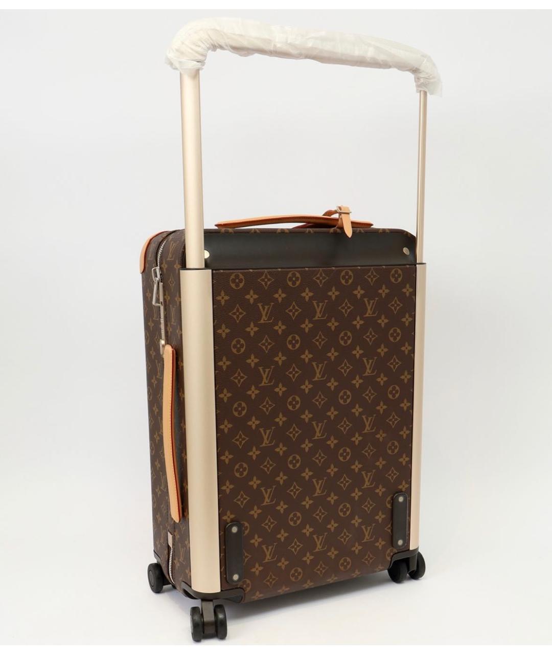 LOUIS VUITTON Коричневый чемодан, фото 5