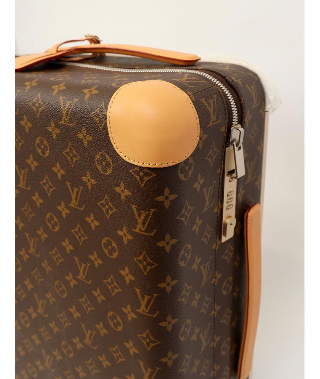 LOUIS VUITTON Коричневый чемодан, фото 8