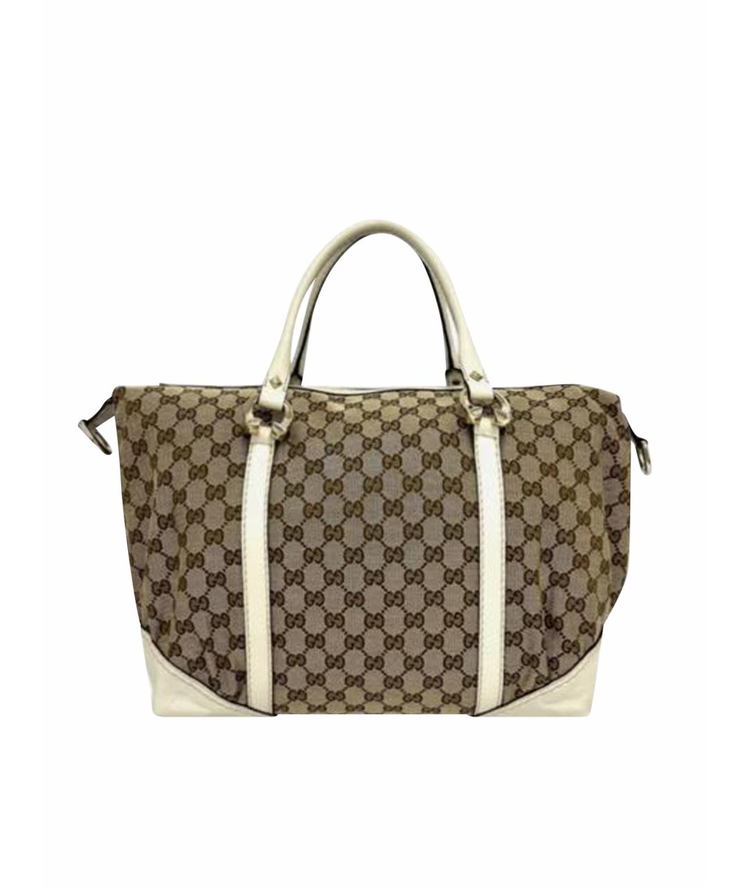GUCCI Бежевая сумка с короткими ручками, фото 1