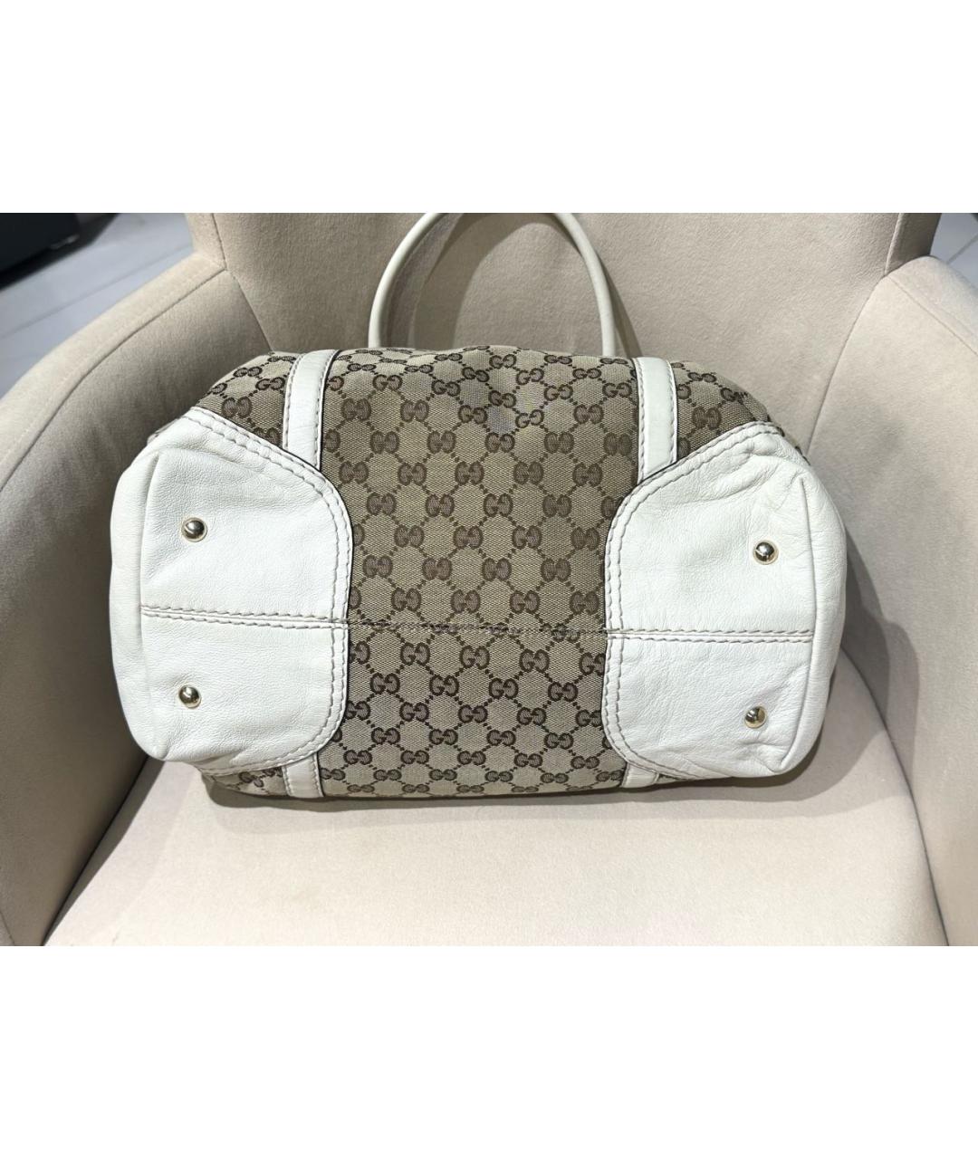 GUCCI Бежевая сумка с короткими ручками, фото 2