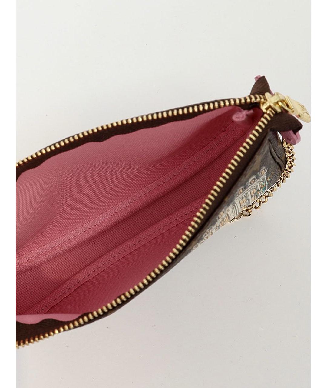 LOUIS VUITTON Коричневая кожаная сумка через плечо, фото 8