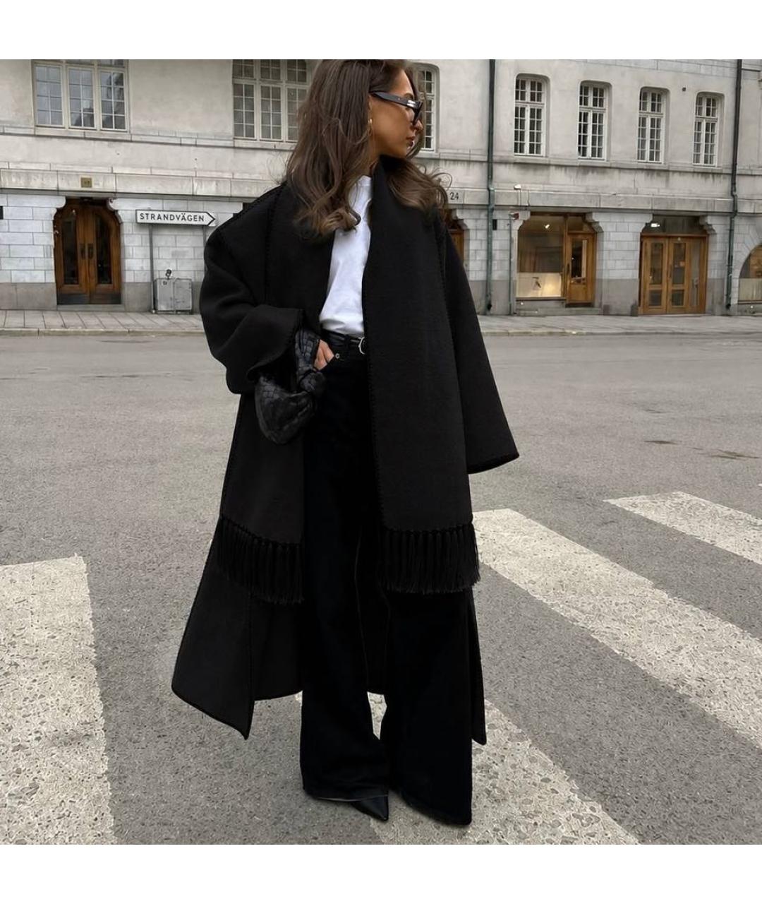 TOTEME Черное пальто, фото 7