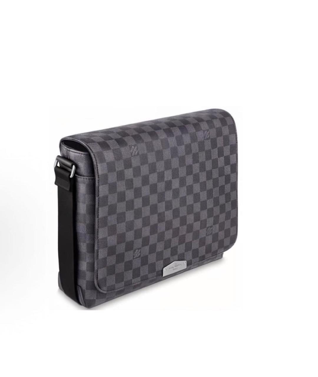 LOUIS VUITTON Коричневая кожаная сумка на плечо, фото 3