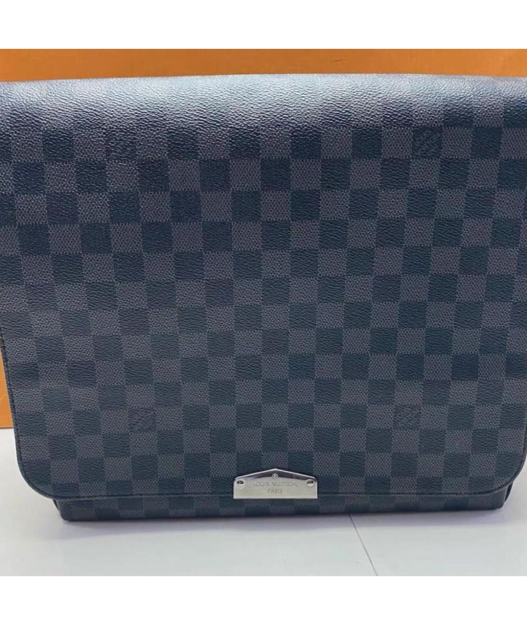 LOUIS VUITTON Коричневая кожаная сумка на плечо, фото 5
