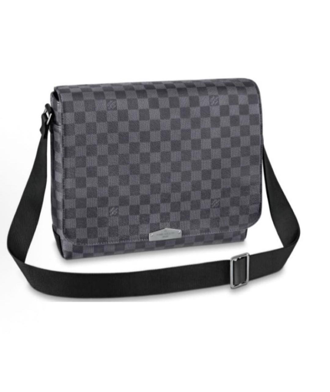 LOUIS VUITTON Коричневая кожаная сумка на плечо, фото 1