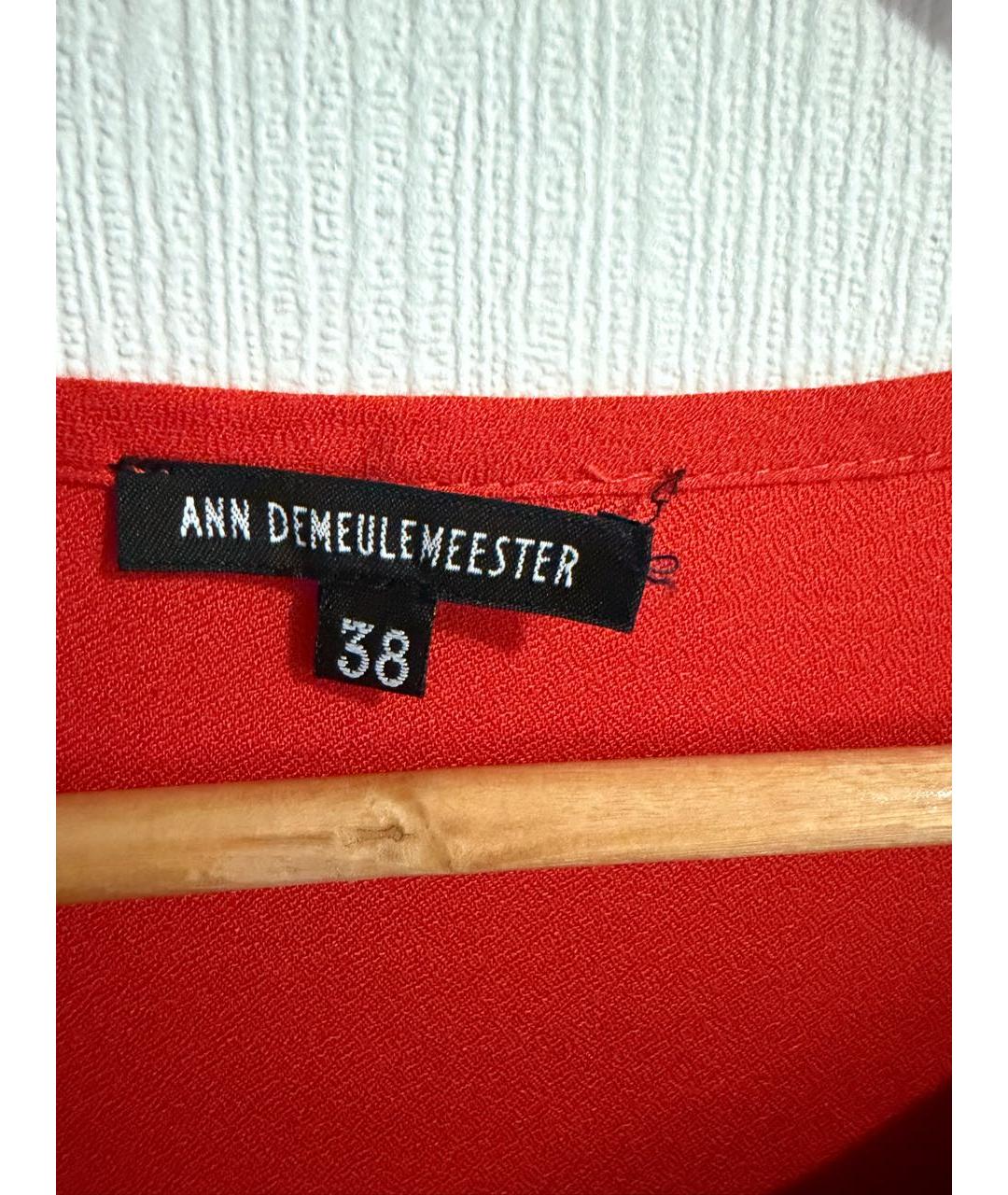 ANN DEMEULEMEESTER Красная вискозная блузы, фото 7