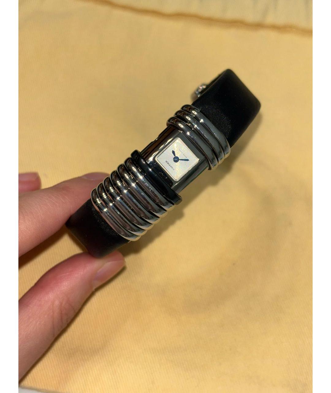 CARTIER Черные титановые часы, фото 8