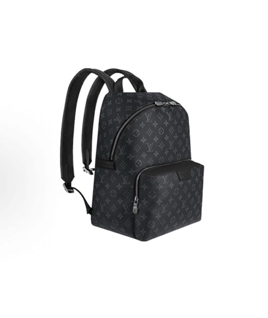 LOUIS VUITTON Антрацитовый кожаный рюкзак, фото 2