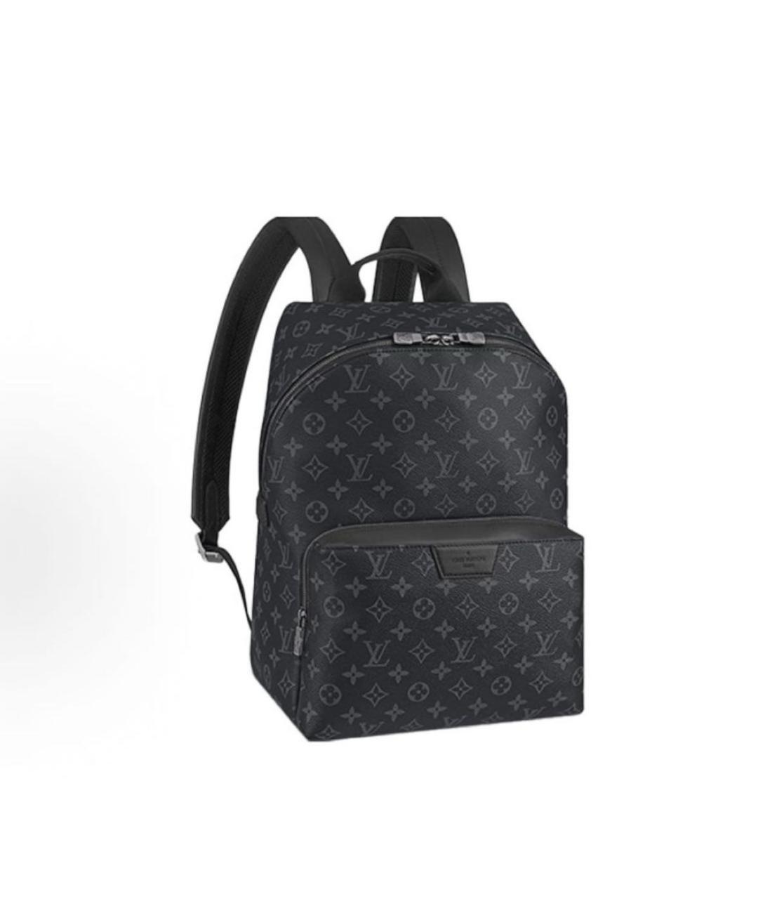 LOUIS VUITTON Антрацитовый кожаный рюкзак, фото 6