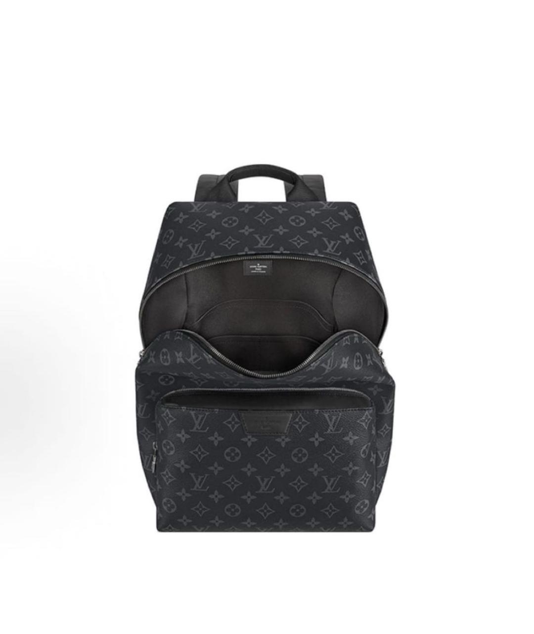 LOUIS VUITTON Антрацитовый кожаный рюкзак, фото 5