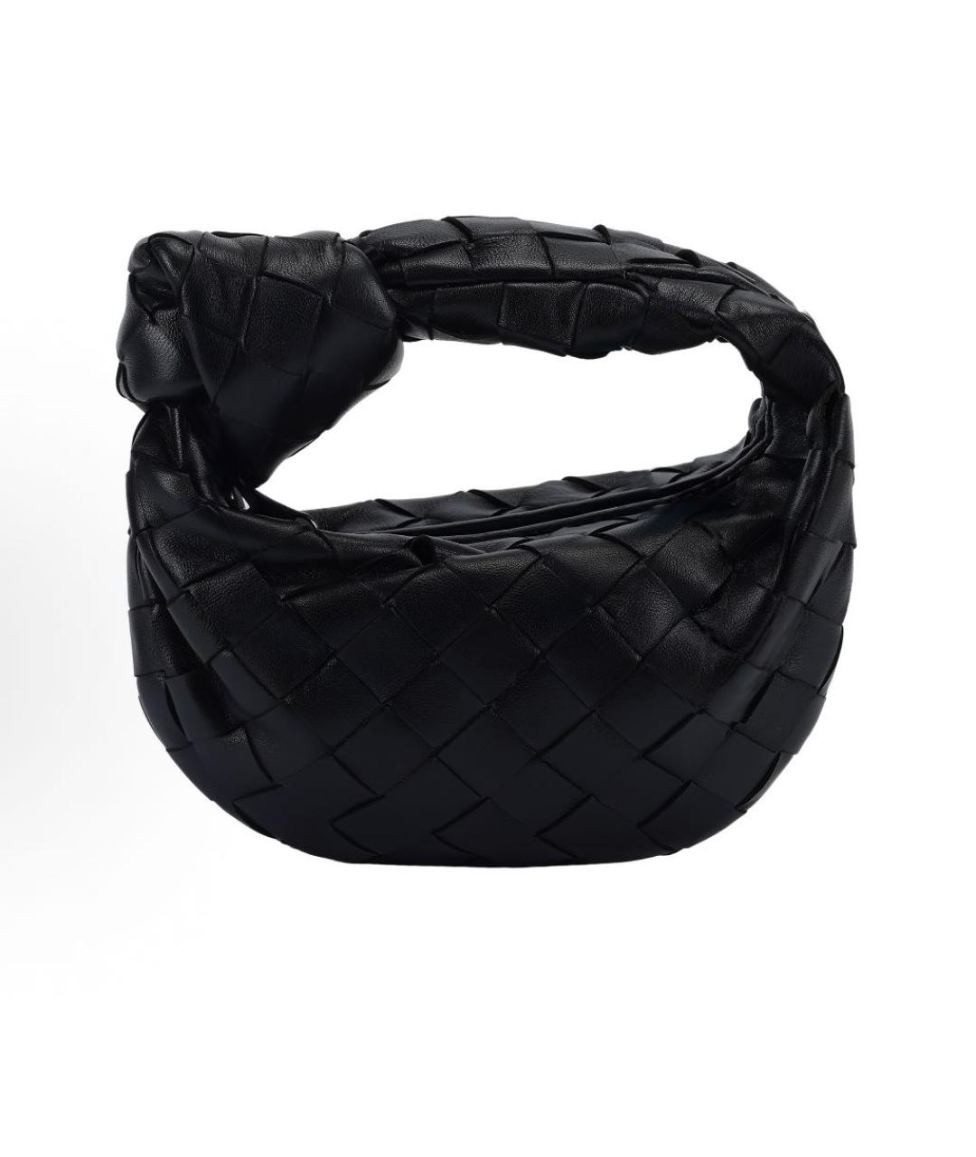 BOTTEGA VENETA Черная кожаная сумка через плечо, фото 1
