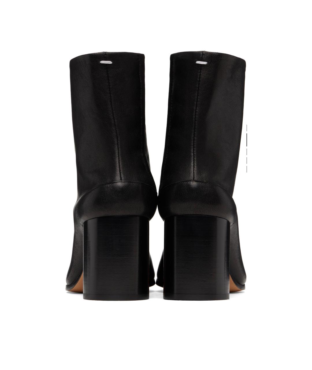 MAISON MARGIELA Черные кожаные ботильоны, фото 9