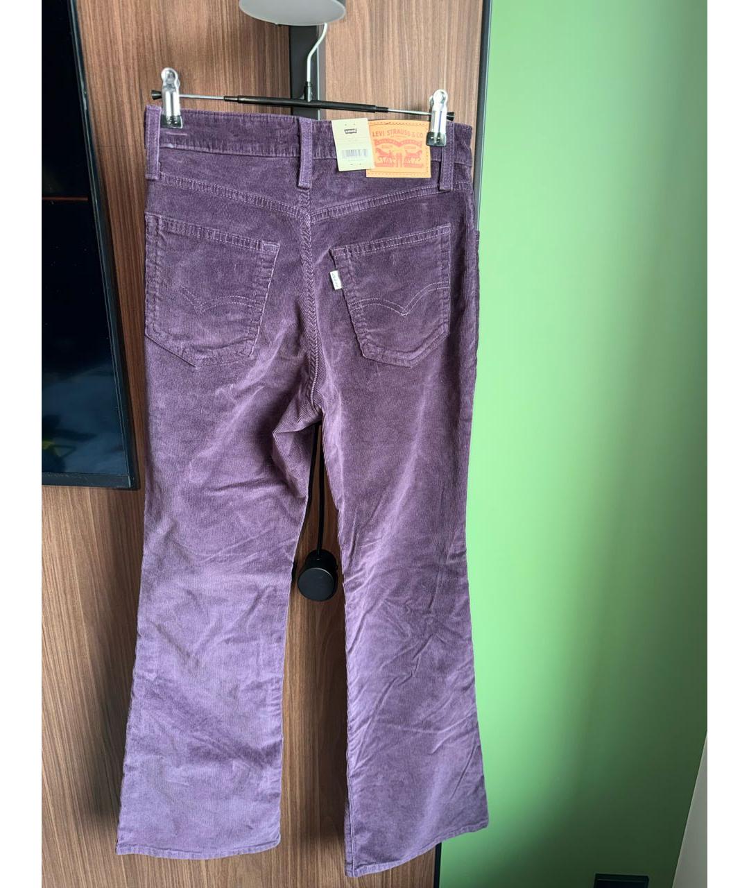 LEVI'S Фиолетовые хлопковые джинсы клеш, фото 2