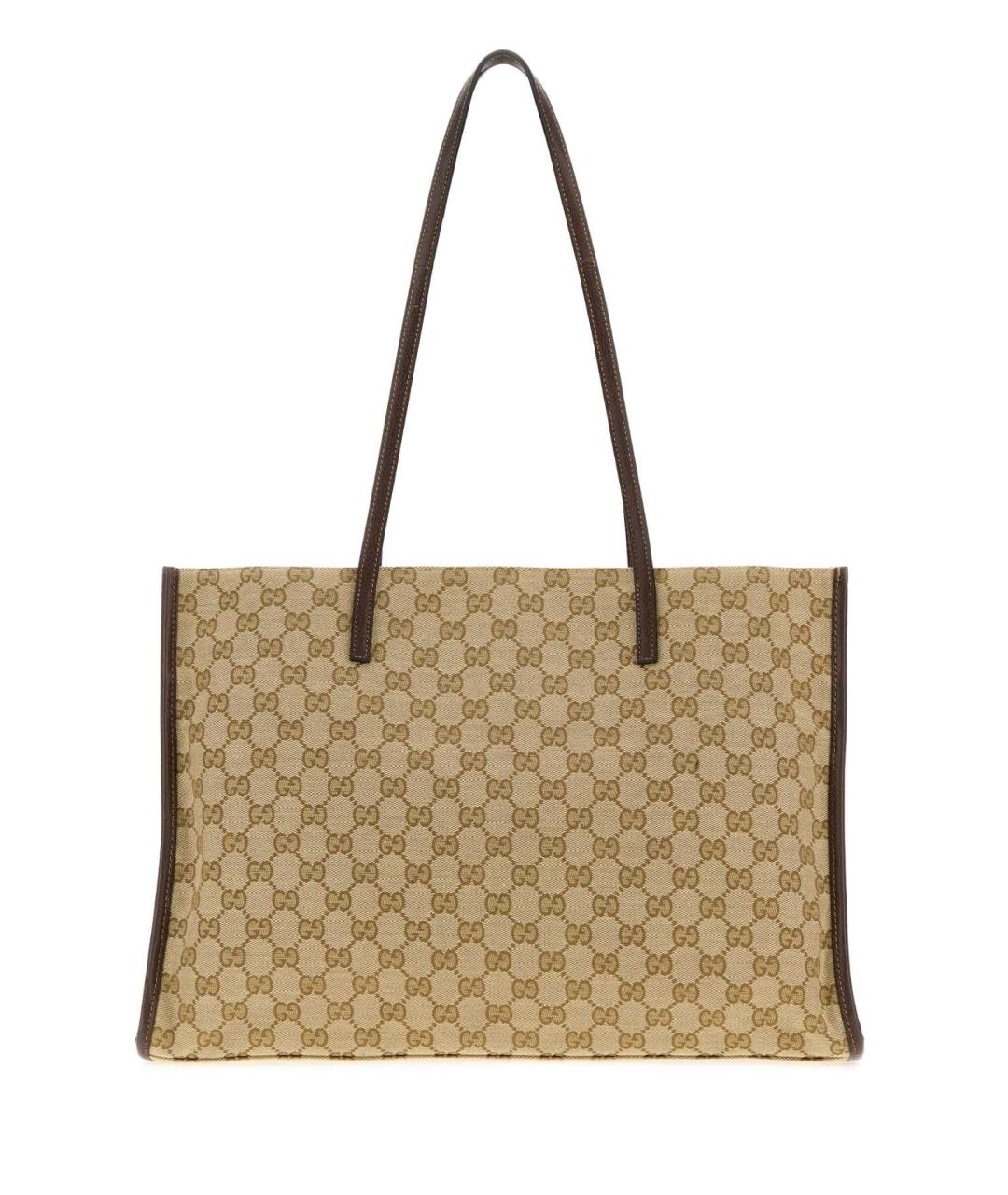 GUCCI Бежевая тканевая сумка тоут, фото 1