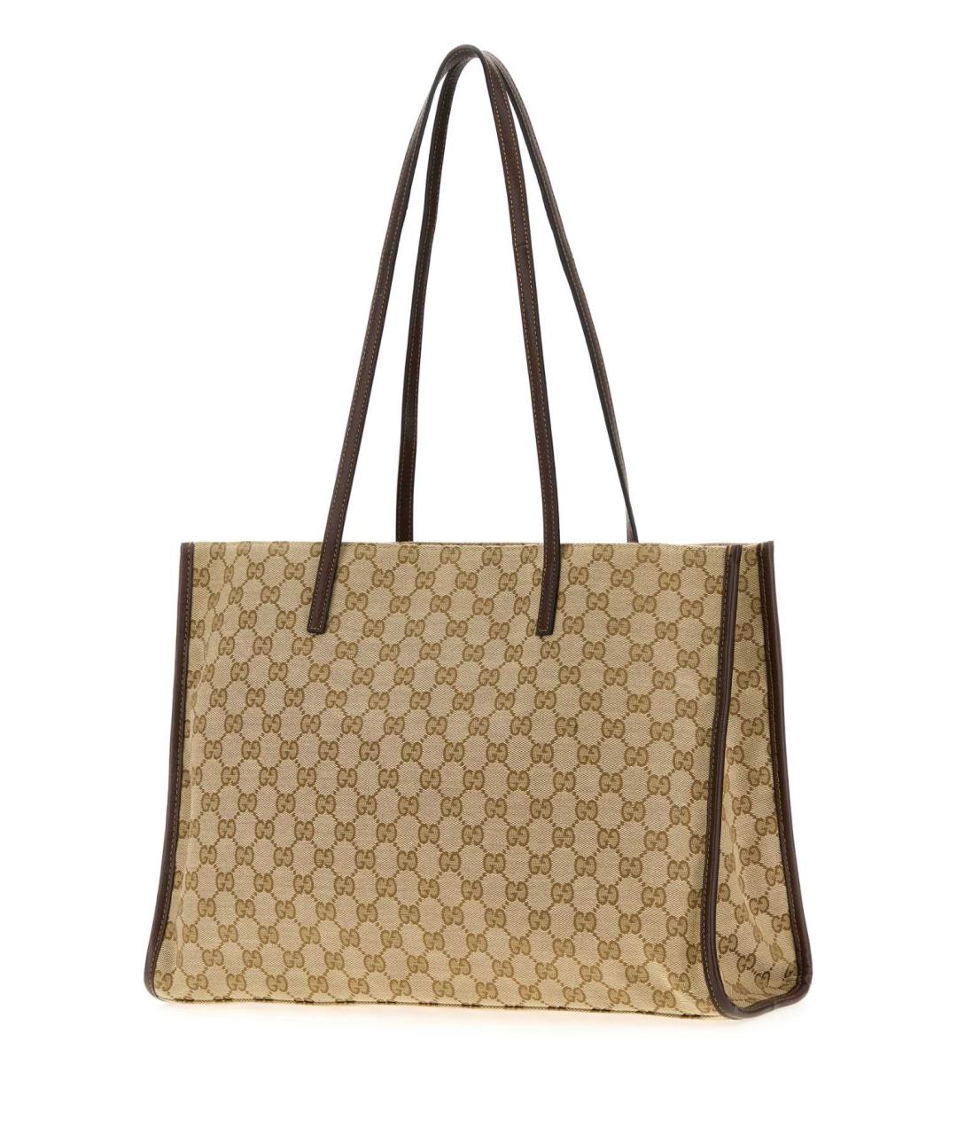 GUCCI Бежевая тканевая сумка тоут, фото 2