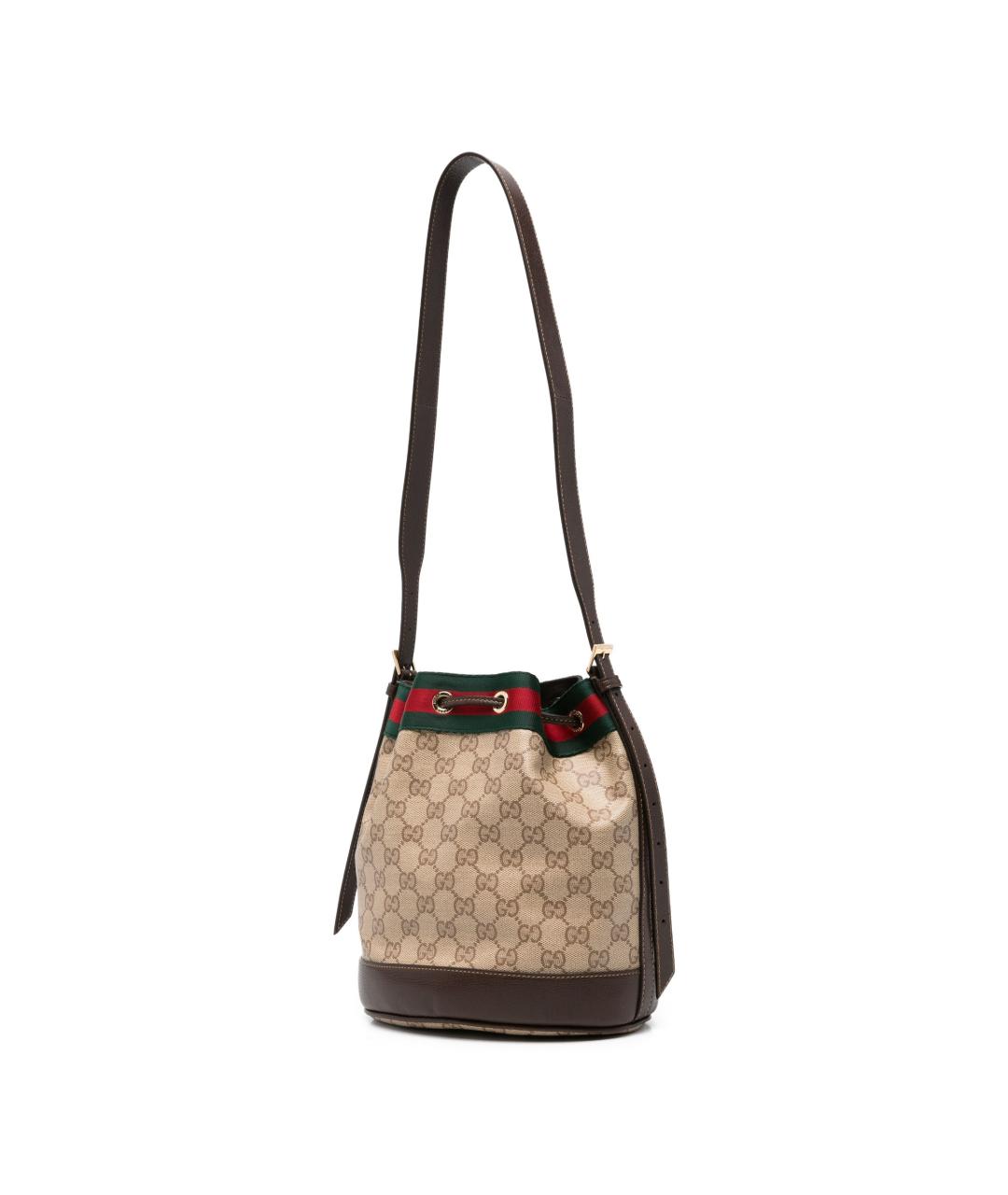 GUCCI Бежевая тканевая сумка через плечо, фото 5