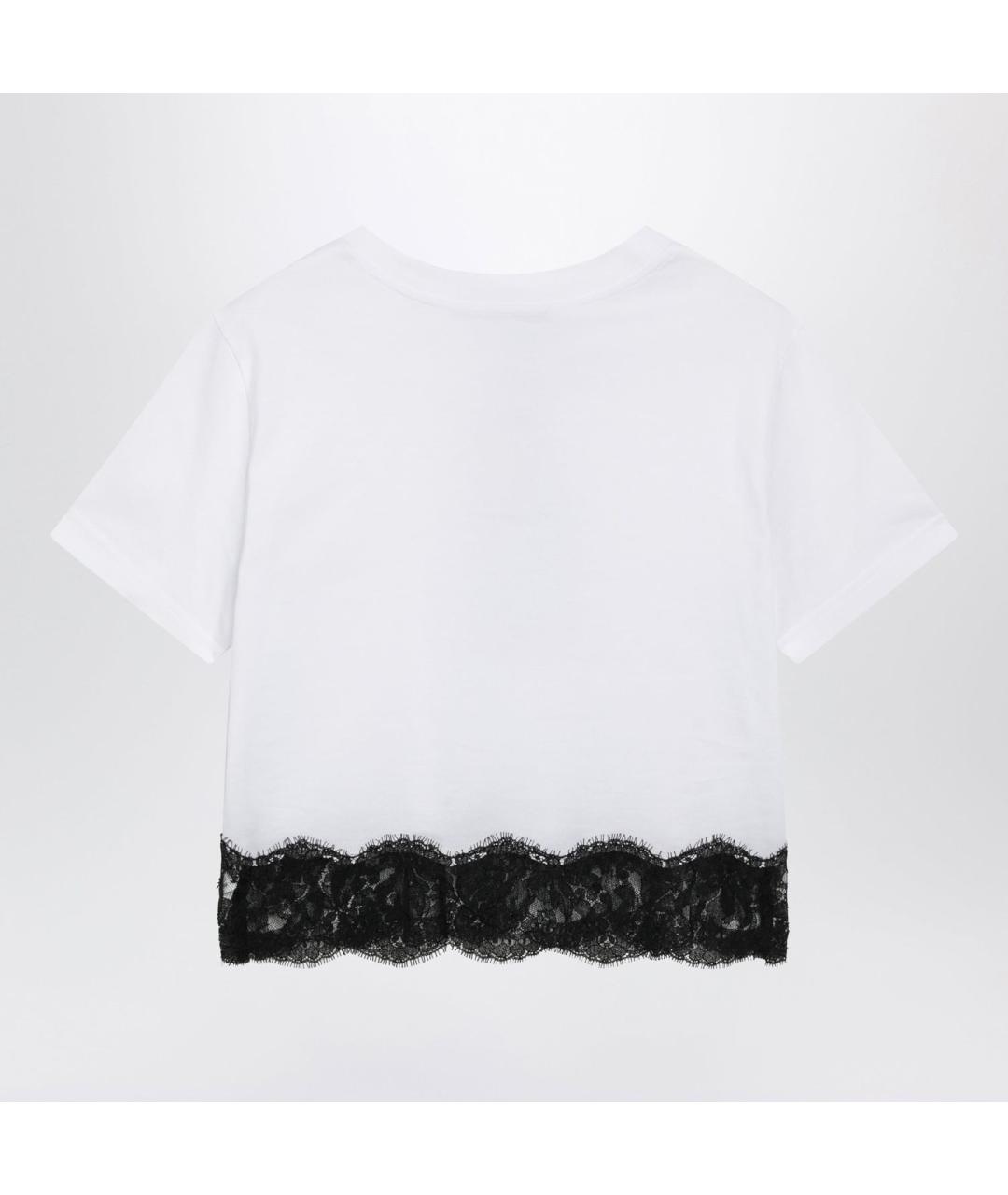 DOLCE&GABBANA Белая хлопковая футболка, фото 2