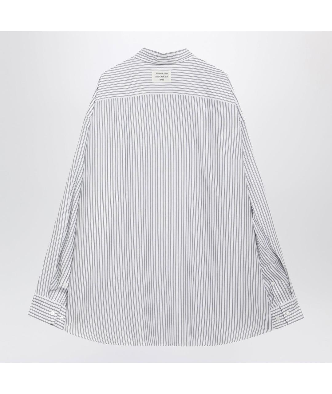 ACNE STUDIOS Белая хлопковая кэжуал рубашка, фото 2