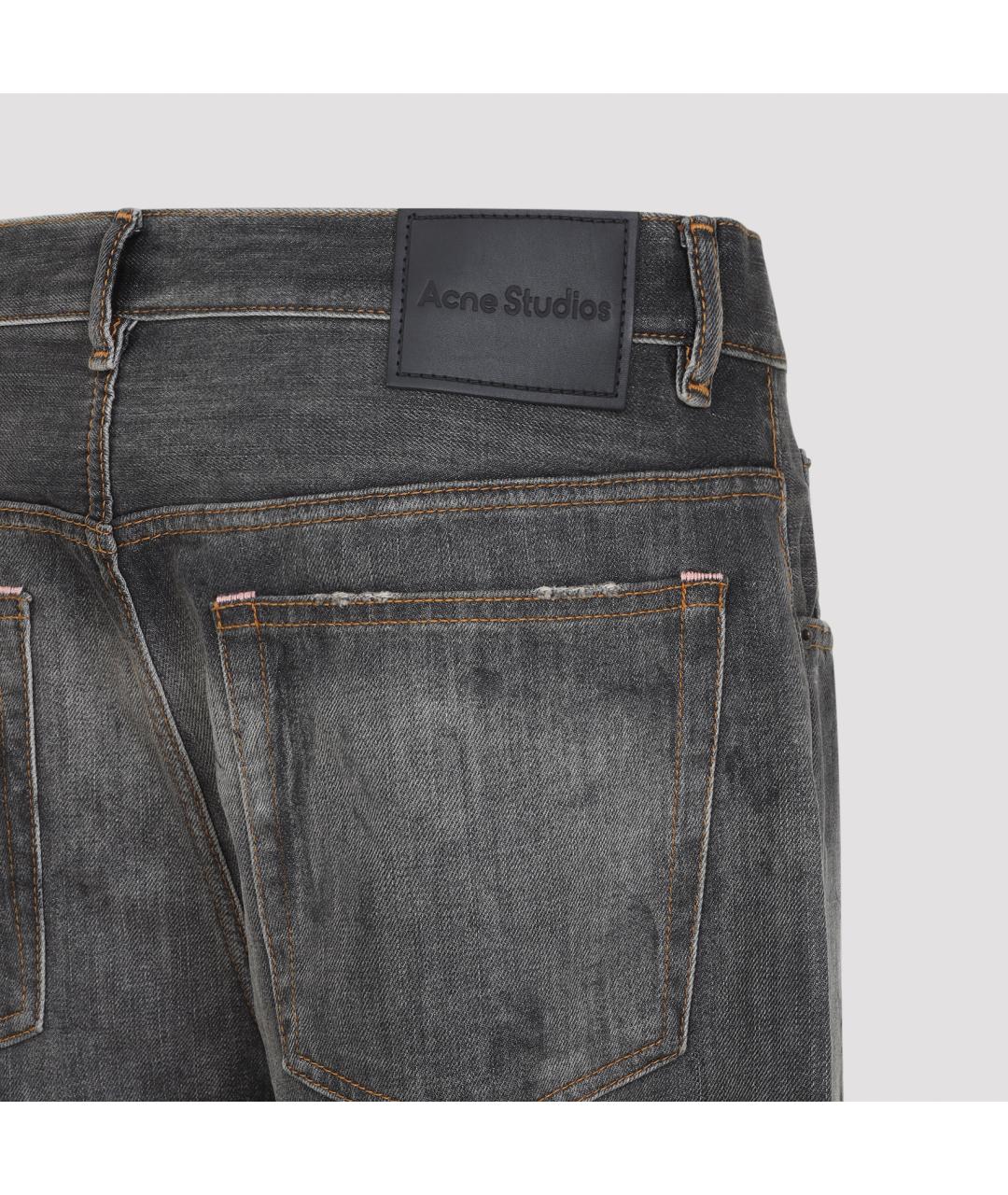 ACNE STUDIOS Черные хлопковые прямые джинсы, фото 4