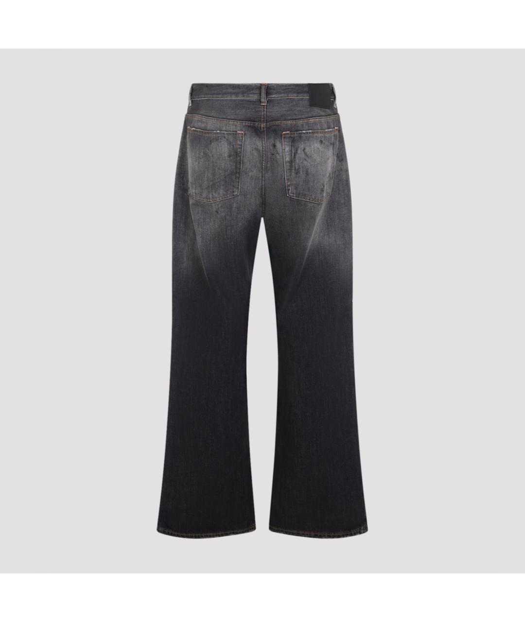ACNE STUDIOS Черные хлопковые прямые джинсы, фото 3